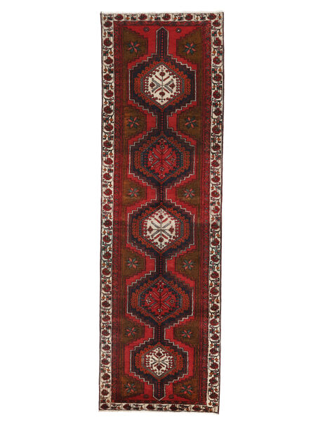98X320 Tapis Zanjan D'orient De Couloir Noir/Rouge Foncé (Laine, Perse/Iran)