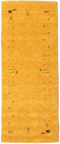  Gabbeh Loom Frame - Jaune Tapis 80X200 Moderne Tapis De Couloir Jaune (Laine, Inde)