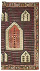 Tapis Kilim Semi-Antique Turquie Tapis 540X727 Noir/Marron Grand (Laine, Turquie)