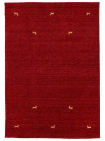  140X200 Petit Gabbeh Loom Two Lines Tapis - Rouge Laine, 
