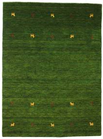  Gabbeh Loom Two Lines - Vert Tapis 140X200 Moderne Vert Foncé (Laine, Inde)