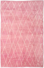  Handknotted Berber Shaggy Tapis 273X415 Moderne Fait Main Rose Clair/Rose Grand (Laine, Turquie)