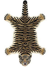 Tiger Tapis Enfant 100X160 Petit Beige Animal De Laine 
