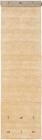 Gabbeh Loom Two Lines - Beige Tapis 80X350 Moderne Tapis De Couloir Jaune/Beige (Laine, Inde)
