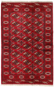  Turkaman Tapis 131X202 D'orient Fait Main Rouge Foncé/Rouge (Laine, Perse/Iran)