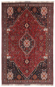 164X258 Tapis D'orient Ghashghaï Noir/Rouge Foncé (Laine, Perse/Iran)