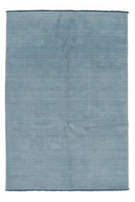  Handloom Fringes - Secondaire Tapis 160X230 Moderne Bleu Foncé/Blanc/Crème (Laine, Inde)