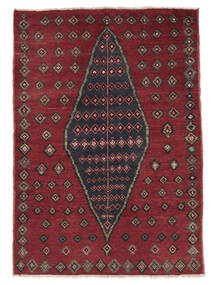  Moroccan Berber - Afghanistan Tapis 118X166 Moderne Fait Main Noir/Rouge Foncé (Laine, Afghanistan)