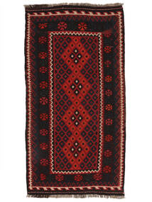 Tapis Afghan Vintage Kilim 107X205 Noir/Rouge Foncé (Laine, Afghanistan)
