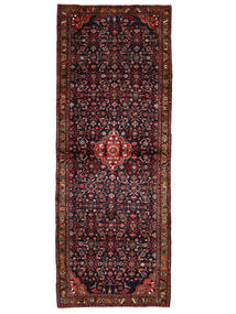 115X310 Tapis D'orient Hamadan Tapis Tapis De Couloir Noir/Rouge Foncé (Laine, Perse/Iran)