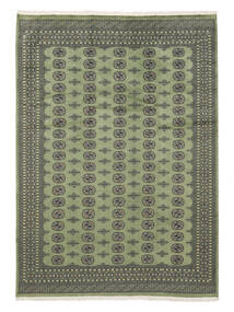  Pakistan Boukhara 2Ply Tapis 249X346 Tapis De Laine Vert/Vert Foncé Grand Tapis 